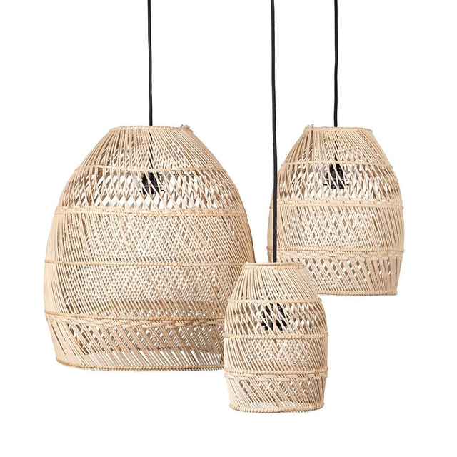 Handmade Wicker Rattan Pendant Lampshade Elegant Design Chandelier Good Quality Bamboo Round Pattern Home Decor From Vietnam