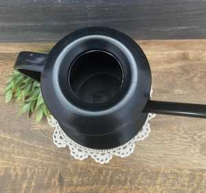 Jarra de riego de diseño único en color negro para plantas de interior y exterior, y florero decorativo para flores frescas y artificiales de la India. - Product Image 4