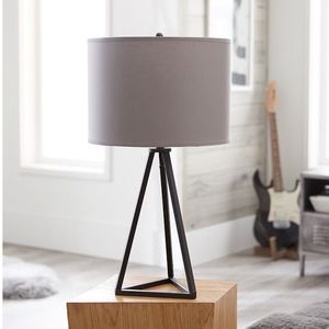 Lámpara de Mesa Moderna de Metal con Pantalla de Tambor LED AC E26, Lámpara de Pie para Dormitorio con Interruptor, para Decoración de Hoteles - Product Image 2