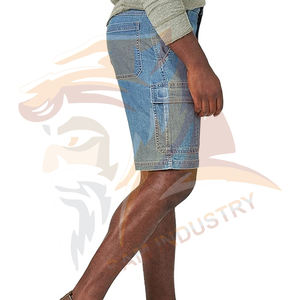 กางเกงยีนส์ขาสั้นทรงตรงคุณภาพสูง สไตล์ลำลอง แบบคาร์โก้ สีซีด ระบายอากาศได้ดี เหมาะสำหรับฤดูร้อน สำหรับผู้ใหญ่ - Product Image 2