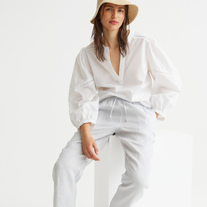 Pantalon long décontracté en polyester pour femme DYNAMO GEARS, coupe bootcut, taille haute à cordon, imprimé animal, épais et chaud pour l'hiver, style vintage - Product Image 3