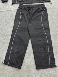 Conjunto Deportivo para Hombre, Chaqueta y Pantalones con Cordón, 100% Nailon, Líneas Reflectantes, Logotipo Digital, Estilo Vintage, Cortavientos 2026 - Product Image 5