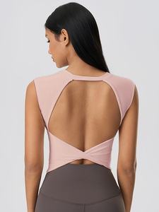 Chemises de sport personnalisées en fibre de bambou de haute qualité pour femmes, t-shirts en coton oversize pour femmes, débardeurs, prix de gros, grandes tailles - Product Image 4