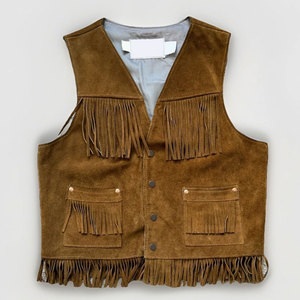 Gilet en cuir de haute qualité à la mode pour hommes et vêtements d'hiver imperméables en cuir pour l'extérieur, gilet en cuir de style personnalisé - Product Image 5