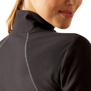 Chemise de base pour l'équitation pour femmes, manches longues, logo personnalisé, tissu respirant et doux au toucher, équitation - Product Image 5