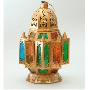 Lanterne marocaine bleue avec revêtement en poudre, lanternes modernes faites à la main, décoration de jardin, lanternes suspendues, décorations - Product Image 5