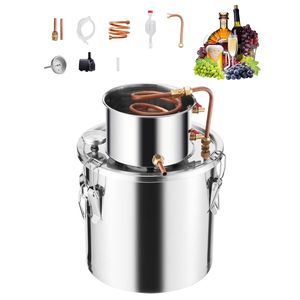 Kit di Fermentazione per Birra Fatta in Casa da 19 L (5 Galloni) in Acciaio Inossidabile con Pompa a Serpentina in Rame per Distillazione di Acqua e Alcol - Product Image 1