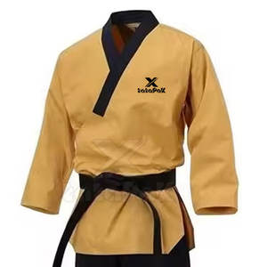 Uniforme de Karate de Algodón Lavado Elástico y Duradero de Alta Calidad, Conjunto Transpirable para Entrenamiento Profesional, Precio al por Mayor - Product Image 6