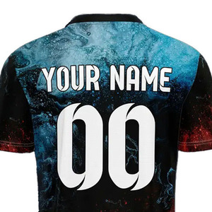 เสื้อฟุตบอลโพลีเอสเตอร์ 100% สกรีนลายตามสั่ง แห้งเร็ว แขนสั้น สำหรับทีมฟุตบอล โลโก้ด้านหน้า จัดส่งรวดเร็วจากปากีสถาน - Product Image 3