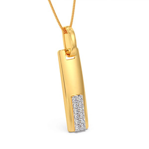 จี้เพชรทรงเจ้าหญิงแบบคลัสเตอร์โอเพ่นฮาโลพร้อมสร้อยคอ - Product Image 1
