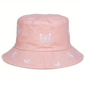 KIVOTECH High Quality Top Selling Custom Design Comfortable 100% Cotton Casual Travel Unisex Bucket <b>Hat</b> New Fashion - Product Image 5