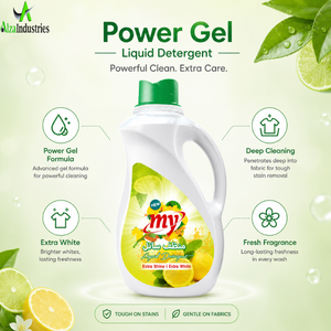 Detergente Líquido para Ropa Lemon Power Gel |   Limpiador de Telas Ultra Blanco de Alta Espuma |   Lavado Semiautomático OEM Marca Privada a Granel - Product Image 6