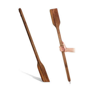 Spatule plate en bois d'acacia de 28 pouces de long pour la cuisine, le camping et les restaurants, en provenance du Vietnam. - Product Image 1