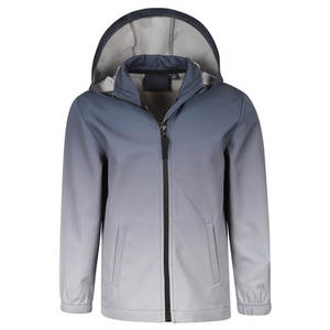 Chaqueta con Capucha Gris Degradado para Hombre, Diseño Nuevo, para Invierno, Estilo Urbano, con Cierre, Bolsillos y Puños Elásticos - Product Image 2