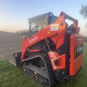 Chargeuse compacte sur chenilles Kubota Diesel avec grappin, fourche hydraulique, moteur, boîte de vitesses, roulement, pompe, PLC haute efficacité - Product Image 2