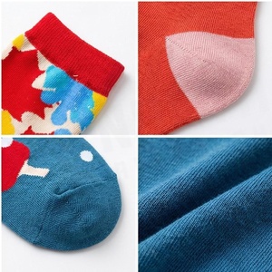 Crew <b>Socks</b> Geometric Pattern Blue Breathable <b>Running</b> <b>Socks</b> for Adults Spring Season - Product Image 4