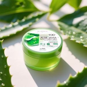 Gel d'aloe vera hydratant et rafraîchissant 300 ml, cosmétique multi-usages pour peaux sèches et sensibles - Product Image 4