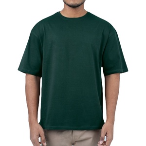 เสื้อยืดโอเวอร์ไซส์ผู้ชาย ผ้าเจอร์ซีย์คอตตอน 100% ด้านหน้าเรียบ ระบายอากาศได้ดี ไม่เป็นขุย คอกลม แขนสั้น สีพื้น เรียบง่าย เป็นมิตรกับสิ่งแวดล้อม สไตล์ลำลอง - Product Image 4
