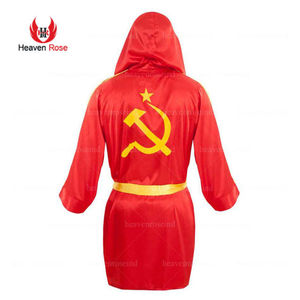 Bata de Boxeo Personalizada de Satén Sublimado, Ligera y Profesional, para Entrada de Luchadores, con Logotipo Personalizado - Product Image 5