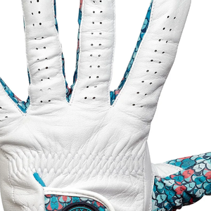 Golf <b>Glove</b> Reinforced Leather Palm Breathable Stretch Fabric Professional Golf outdoor Sports Activities anti-slip grip <b>moisture</b> - Product Image 5