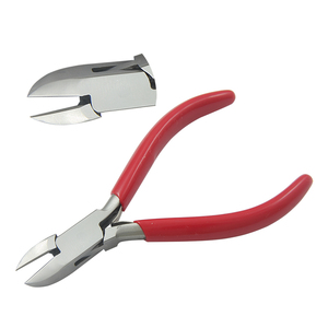 Side <b>Cutter</b> 130mm with Double Leaf Spring PVC Handles Semi <b>Flush</b> Cut Jewelry Making Circlip Crimping Fishing Wire Cutting Pliers - Product Image 1