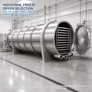 Lyophilisateur industriel FFD-200 pour café, thé et extraits, capacité de 200m³ et 2400kg par lot, avec chambre en SUS304 et pour la transformation alimentaire - Product Image 5