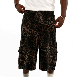 Shorts imprimés pour hommes, taille mi-haute, fermeture élastique, longueur respirante, style décontracté, tissu en toile - Product Image 5