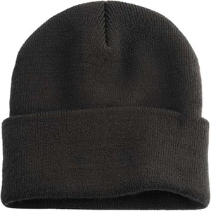 Bonnet en tricot 100 % acrylique unisexe avec revers, 260 couleurs, broderie logo personnalisée, chaud pour l'hiver - Product Image 2