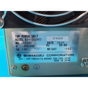 SHIMADZU EI-1303MD Usado como está, piezas de equipos semiconductores Legacy - Product Image 3