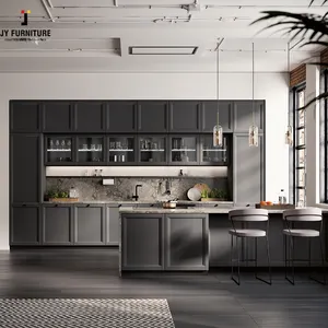 JY Furniture Vietnamese Supplier Frameless Cabinet Ready To Assemble Luxury Design Kitchen Cabinet