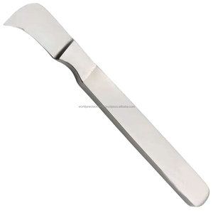 Espátula Reiner para Yeso, Mango Metálico Manual, Hoja Curva de 7 Pulgadas, Acero Inoxidable, Instrumento Quirúrgico Reutilizable para Remoción de Yeso Ortopédico - Product Image 3