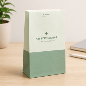 Bolsa Biodegradable EcoRev para Vómitos, Impresión Offset en Papel Blanco, Sellado Autoadhesivo, Ecológica, Cuidado Personal, Bolsa Plana Estándar - Product Image 4