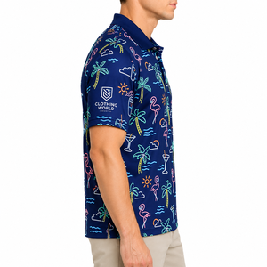 CLOTHING WORLD INDUSTRY Camiseta de Manga Corta de Punto con Estampado Digital Premium para Hombre y Mujer, Transpirable, Informal de Verano, 100% Algodón - Product Image 4