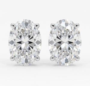 Eco Friendly Moissanite Diamond <b>Stud</b> <b>Earrings</b> in 925 Sterling <b>Silver</b> <b>for</b> <b>Women</b> Gift Round Brilliant Cut Luxury Jewelry - Product Image 1