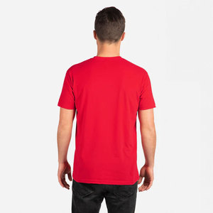 Next Level <b>Men's</b> <b>Red</b> Cotton Blend Crew Neck T-<b>Shirt</b> Breathable Crew next Premium Fit T-<b>Shirt</b> - Product Image 2