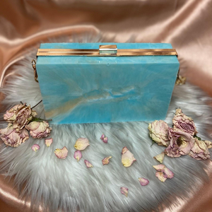 Bolso de mano artesanal de resina con impresionante trabajo de cristales y piedras, bolso de noche artesanal para bodas y celebraciones POR MULTI CRAFT - Product Image 3