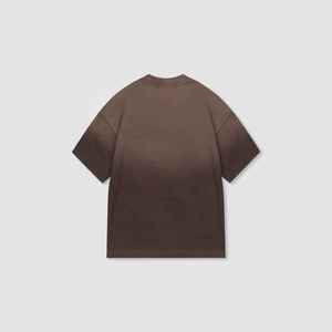 เสื้อยืดผู้ชายสีน้ำตาลทรงโอเวอร์ไซส์ ผ้าฝ้าย แขนสั้น คอกลม สไตล์ลำลอง พิมพ์ลายตัวอักษรโลโก้ ทรงปกติ ระบายอากาศได้ดี - Product Image 6