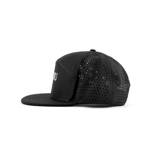 Casquette de golf personnalisée imperméable à 7 panneaux, logo imprimé, respirante, perforée au laser, avec fermeture snapback et étiquette tissée au dos VN, directement de l'usine - Product Image 4