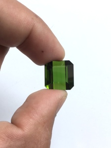 Turmalina verde natural de 24.56 quilates, corte octogonal, piedra para la elaboración de joyería fina. - Product Image 6