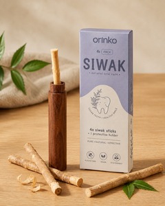 ชุดทำความสะอาดฟันสมุนไพรพรีเมียม Natural Orinko Siwak Miswak แบบแท่ง แพ็ค 4 ชิ้น พร้อมบริการผลิตแบบ OEM พร้อมโลโก้ส่วนตัว - Product Image 3