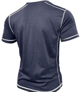 Camisetas Deportivas de Manga Corta para Hombre, de Lona de Algodón, Estilo Gótico, Transpirables, con Logotipo Personalizado de Alta Calidad, Suministro OEM - Product Image 2