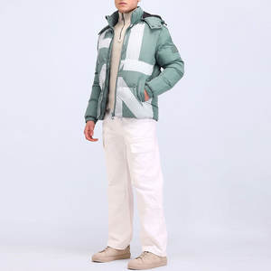 Blouson Bomber Homme Imperméable à Capuche en Laine pour l'Hiver, Fermeture Éclair, Qualité Supérieure, Nouveau Design Écologique, Faible MOQ - Product Image 4