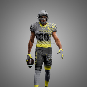 Uniforme de Fútbol Americano 2025 al por Mayor de Fábrica, Jersey de Spandex para Adultos de Alta Calidad con Impresión Digital y Absorción de Humedad, Manga Corta - Product Image 1