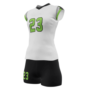 Custom Women Volleyball Jersey Set V Neck Quick Dry Breathable Sublimation Team Uniform OEM ODM Wholesale Supplier - Product Image 5
