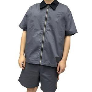 Custom Manufacturer Embroidered Men's Set <b>Zip</b> <b>up</b> Summer Nylon Two Piece Windbreaker Short Set Men Sweat Suit - Product Image 4