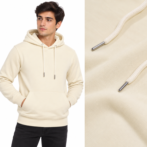 Sweat à capuche classique pour homme avec cordon de serrage réglable, poche kangourou avant, coupe régulière et poignets côtelés - Product Image 5