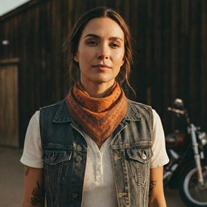 Pañuelo Bandana Estilo Vaquero del Oeste Personalizado, 55 cm |   Pañuelo para la Cabeza Estilo Vaquero con Estampado por Sublimación |   Pañuelo Cuadrado de Moda para Exteriores - Product Image 6