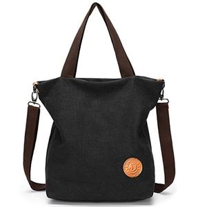 Lightweight <b>Canvas</b> Messenger <b>Bags</b> with Buckle Closure Solid Pattern <b>Large</b> Size for Daily Use - Product Image 2