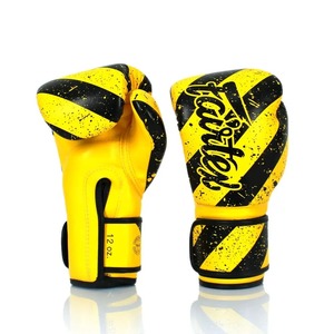 Guantes de Boxeo de Cuero Genuino Marrón Vintage de Primera Calidad, con Diseño de Rayas, para Entrenamiento Profesional de Muay Thai y Sparring, con Cierre de Velcro - Product Image 6