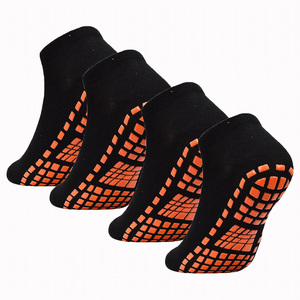 Unisex Spandex/Polyester/Cotton Breathable Non Slip Grip Crew <b>Trampoline</b> <b>Socks</b> for Women's and Men's Yoga Pilates Indoor Sports - Product Image 3